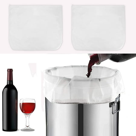 

Hops Brewing Filter Bag Wine Filter Enzyme Juice Peel And Residue Separation Filter Bag 9.06*6.3*1.18In White