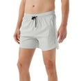 thumbnail image 2 of Vibrex Running Shorts Men, Men's Outdoor Sports Shorts Summer Seamless Edging Reflective Breathable Running Training Three Piece Set Men's Shorts, Gray_2XL, 2 of 9