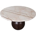 thumbnail image 3 of Meridian Furniture Treviso Beige Marble and Mango Wood Coffee Table, 3 of 8