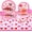 Pink, variant on 201PCS Graduation Party Tableware Set for 25 Guests, Class of 2026 Disposable Graduation Decorations with Plates, Cups, Napkins, Tablecloth & Cutlery, Black Gold Grad Party Supplies