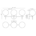 thumbnail image 2 of 48913-010 Eurofase Lighting Iissa - 12W 3 LED Bath Vanity-10.25 Inch Tall and 23.63 Inch Wide-Gold Finish-Clear Glass Color, 2 of 2