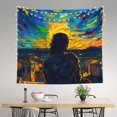 thumbnail image 2 of Yiaed Abstract Starry Sky Print Tapestry for Bedroom,Tapestry Wall Tapestries, Tapestry Aesthetic for Living Room Dorm Room 51" X 60", 2 of 6
