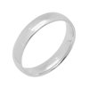 Unisex 14kt White Gold High-Polished Wedding Ring, 4mm