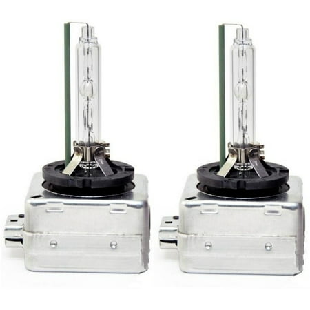 D1S 35W 6000K Color White HID Xenon Replacement Headlight Bulbs Pair Set x2 NEW