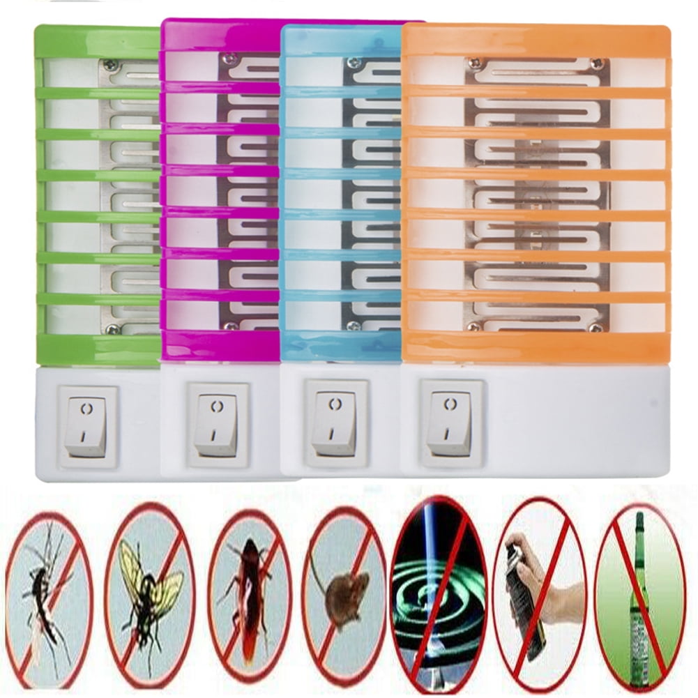 10X LED Electric Mosquito Fly Bug Insect Trap Zapper Killer Night Lamp Butterfly 