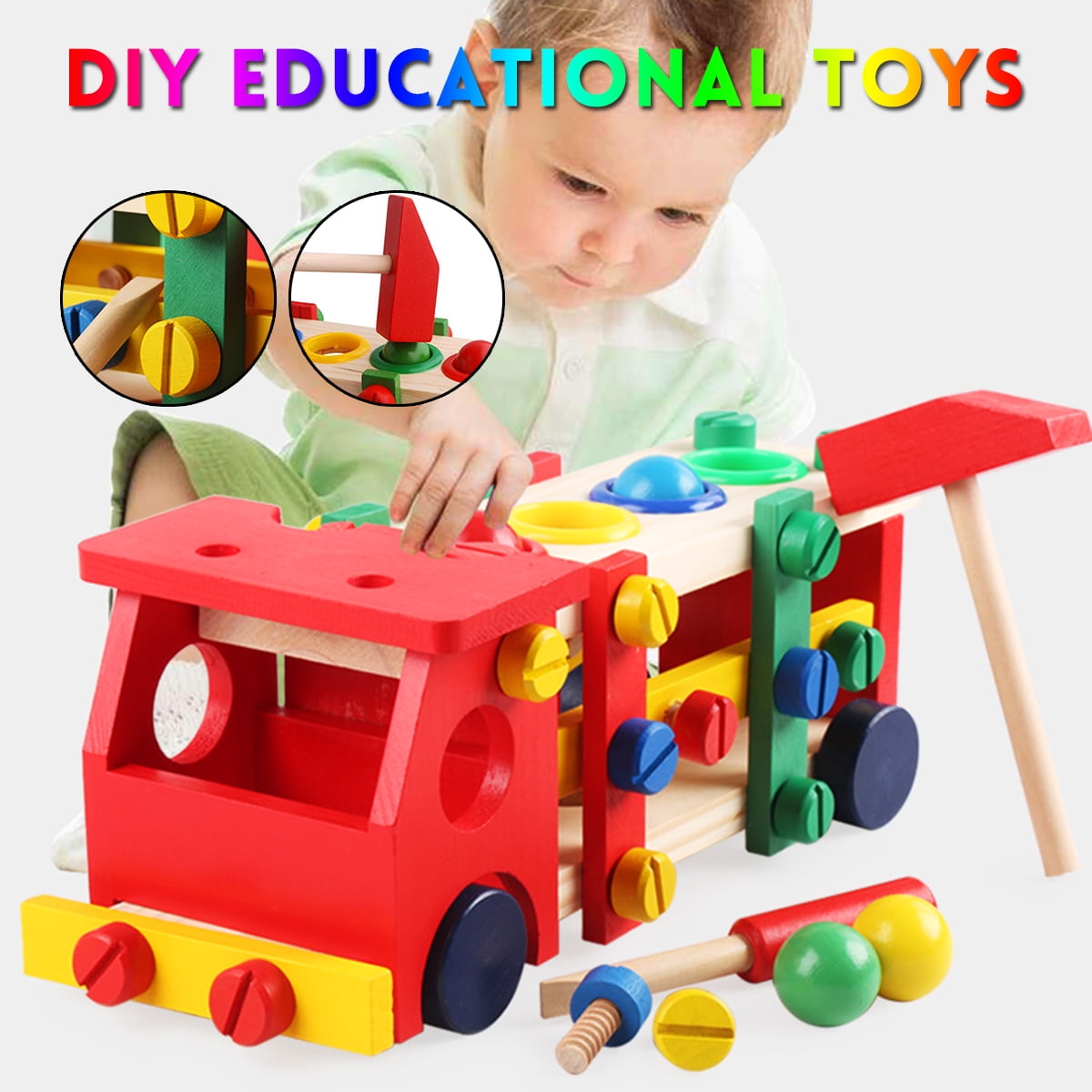 wooden developmental baby toys