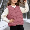 thumbnail image 4 of BLVB Toddler Puffer Vest Boys Girls down Vest Warm Fall Winter Jacket Lightweight Sleeveless Button down Coat for Kids(Pink,7-8 Years), 4 of 9