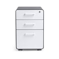 thumbnail image 5 of Poppin Charcoal + White Stow 3-Drawer Vertical File Cabinet With Lock, 5 of 6