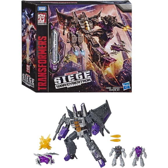 Transformers Toys Generations War for Cybertron Voyager WFC-S27 Decepticon Phantomstrike Squadron 4-Pack - Final Strike Figure Series: Part 2