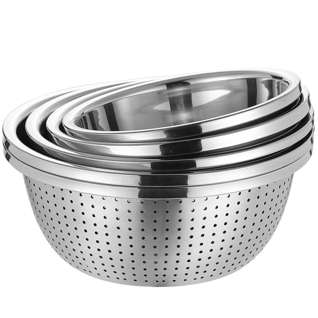 Pieces Nesting Bowls Fruit Colander Bowl Egg Beating Salad Mixing