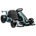 thumbnail image 2 of Accreate Go Karts for Kids,24V Electric Go Kart with 2 * 150W Powerful Motors,8mph Max Speed,Max Load 110lbs,W/Button Start,Lights,Safety Belt, Music Age 6-12, 2 of 8