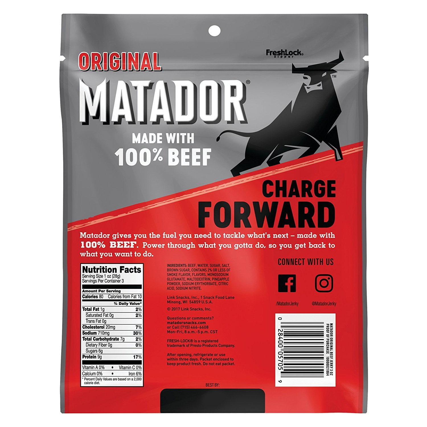 Frito Lay Matador Jerky Original 3 oz