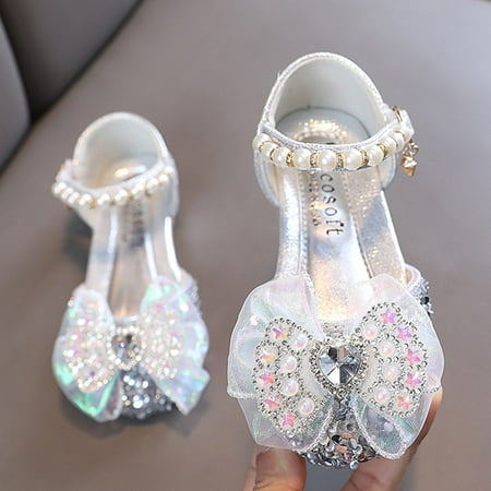 

LEEy-World Baby Sandals Party Bowknot Shoes Kids Sandals Girls Princess Toddler Leather Infant Baby Baby Shoes
