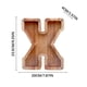 thumbnail image 5 of Lata de ahorros de madera con letras en inglés, lata de ahorros de vidrio transparente, alcancía, 5 of 6