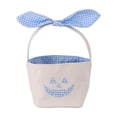 thumbnail image 2 of Twfbrm Halloween Trick or Treat Candy Bags, Buffalo Plaid Fabric Goodie Baskets with Handle and Bow, Portable Handheld Pumpkin Snack Pails, Large Capacity Reusable Tote Bags for Party Favors, 2 of 7