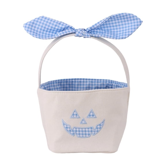 Halloween Candy Bucket with Handle, Trick Or Treat Pail Basket, Portable Candy Container for Kids Halloween Party Favor Snack Storage