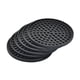 thumbnail image 2 of Posavasos para bebidas – Juego de 6 con soporte, negro – Protege los muebles de marcas de agua o daños – Bandeja profunda y cierre de borde, 2 of 5