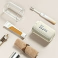 thumbnail image 4 of Taza de cepillo de dientes de viaje | Estuche de almacenamiento dental portátil | Taza de gárgaras de plástico a prueba de fugas | Sostiene Cepillo de dientes, pasta de dientes, artículos de tocador, 4 of 7