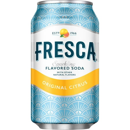 Fresca 100% Natural Sparkling Flavored Soda, 12 Fl. Oz., 12 Count