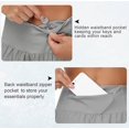 thumbnail image 2 of 4" Low Rise Athletic Track Shorts for Women with Liner Quick Dry Running Gym Shorts Zipper Pocket Workout Flowy, 2 of 5