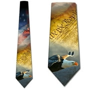 Patriotic Ties Mens American Flag Necktie by Three Rooker