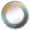 thumbnail image 2 of Designart "Swirl Vortex in the Desert Mirage III" Abstract Spirals Spiral Round Wall Mirror - Abstract Oval Printed Decorative Mirror - Multiple Color Options, 2 of 5
