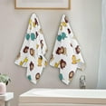 thumbnail image 4 of Coolnut Giraffe Soft Hand Towels, 2 PcsAbsorbent Bath Towel Decorative Fingertip Towels for Bathroom Gym Spa Hotel Beach Swimming Pool,14.4"x 28.3", 4 of 6