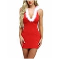 thumbnail image 1 of Ropa interior Sexy Gibobby para Mujeres Lencería de Navidad con capucha Rojo L, 1 of 5