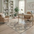 thumbnail image 2 of ODIKA Patchwork Interlocking Abstract Inspired Border Spotted Geometric Flowing Non-Slip Chair-Friendly for Home Office, Gaming Room, Under Desk, 2 of 7