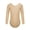 Round Neck, variant on Kids Girls Fleece Lined Ballet Dance Undergarment Nude Long Sleeve Gymnastics Leotard Round Neck 120