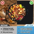 thumbnail image 5 of 25 x 19.5in Heat Resistant Grill Mats for Outdoor Grill to Protect Your Prep Table and Outdoor Grill Table - Fire Proof & Water Proof & Oil Proof BBQ Mat - Black (2mm), 5 of 9