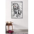 thumbnail image 2 of PD Moreno - Dog Glasses Wall Poster, 22.375" x 34", Framed, 2 of 2