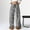 White, variant on Women's Palazzo Pants High Waist Fuzzy Leopard Print Baggy Casual Long Trousers Pants for Women Brown M