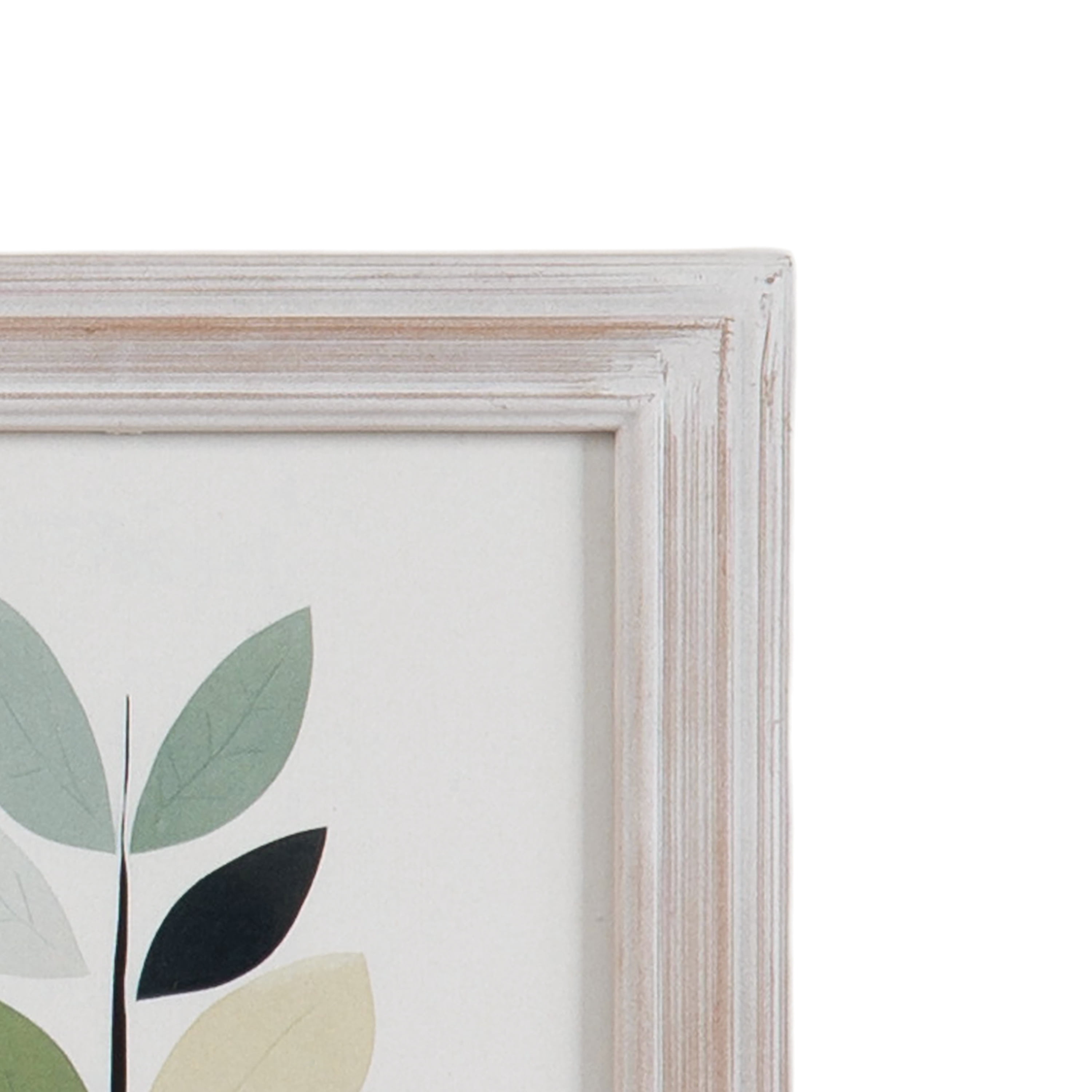 (4 pack) DesignOvation 4x6 Casual Distressed White Decorative Tabletop Picture Frame