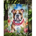 thumbnail image 3 of English Bulldog Luau Garden Flag 11.25 in x 15.5 in, 3 of 5