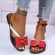 thumbnail image 1 of Sandalias de playa planas con lazo decorativo y puntera abierta para mujer Wmkox8yii ytu6970, 1 of 6