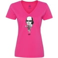 thumbnail image 3 of Inktastic Lit Shakespeare bobble Women's V-Neck T-Shirt, 3 of 5