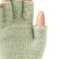 thumbnail image 2 of Mooqilaa Girls Winter Gloves Size 3-8 Years, Fingerless Warm Flip Top Outdoor Knitted Gloves for Cold Weather Green, 2 of 4