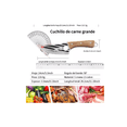 thumbnail image 2 of Cuchillo Chef De Cocina Forjado A Mano Con Funda De Cuero, Marrón, 2 of 5