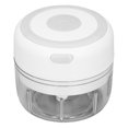 thumbnail image 4 of Mini picadora de ajo con cuchilla de acero inoxidable, de grado alimenticio, potente, con carga USB, 100 ml (3,4 x 2 x 1,9 pulgadas), color blanco, 4 of 14