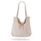 thumbnail image 1 of KALIDI - Bolso de mano de pana con cierre para mujer, bolso casual de gran capacidad con bolsillos, Crema Blanco, 18.2*3.95*15.75inch, 1 of 5