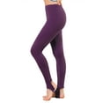 thumbnail image 4 of Allegra K Women's Solid Soft Elastic Waistband Gym Yoga Stirrup Pants, 4 of 6