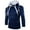Navy, variant on IROINNID Men's Hoodie Long Sleeve Solid Color Leisure Autumn Color Matching Splicing Jacket Sweater Jacket