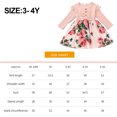 thumbnail image 2 of Vestido floral de verano y otoño para niña pequeña Vestido de verano para niñas pequeñas, 2 of 6