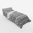 thumbnail image 3 of Ambesonne Tribal Bedding Set 4 Pcs, Prehistoric Aztec, Queen, Charcoal Grey White, 3 of 3