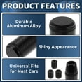 thumbnail image 4 of Unique Bargains Frosted Matte Shift Knob, 9.5cm Universal for Automatic and Manual Vehicle Gear Shifter Knob with 3 Adapter Aluminum Alloy Black, 1 Set, 4 of 7