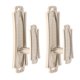thumbnail image 1 of 2x cortina de ventana Tieback Holdback Tie Back Percha para ropa Soporte para cortinas Decoración Plata Zulema  Hojas de espalda de corbatas de cortina, 1 of 8