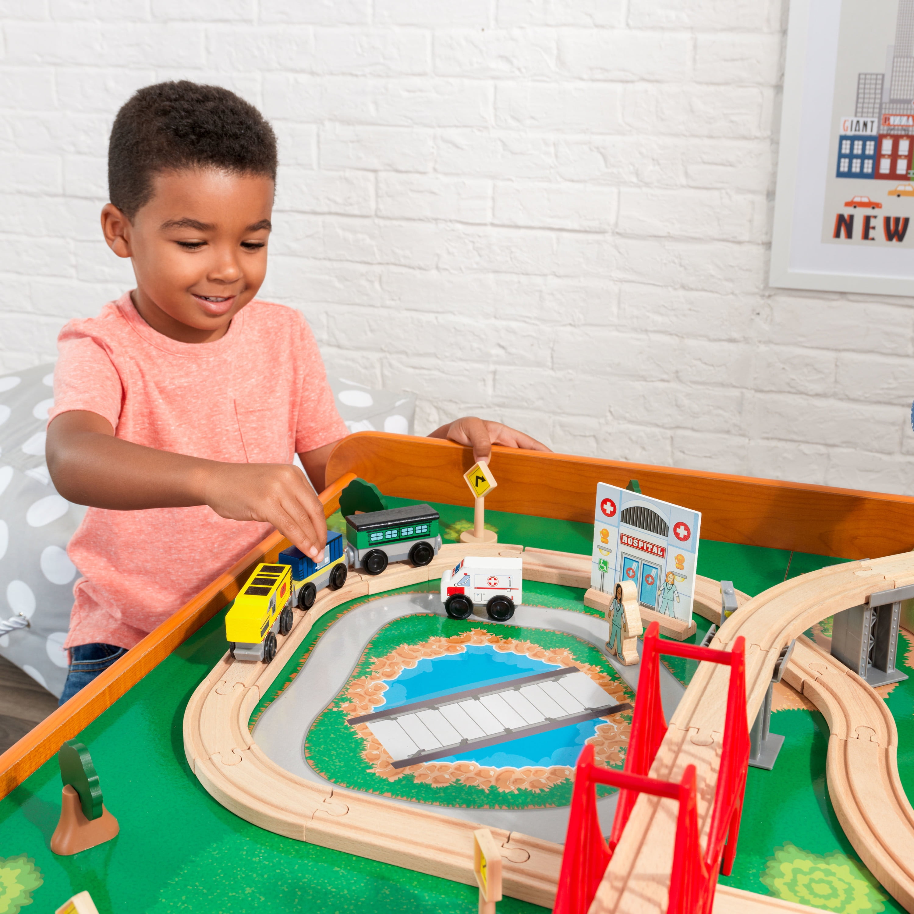 KidKraft Ride Around Train Set and Table for sale online 