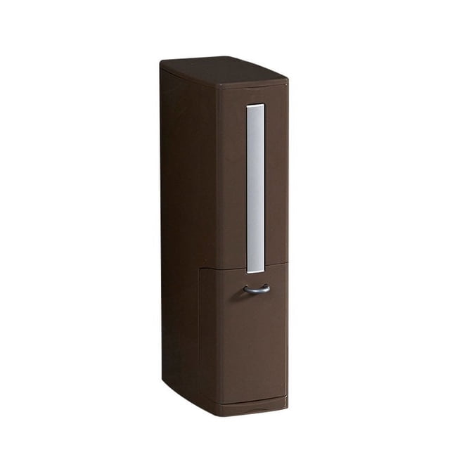 Plastic Trash Can Set Toilet Brush Waste Bin Dustbin Garbage Bag Dispenser