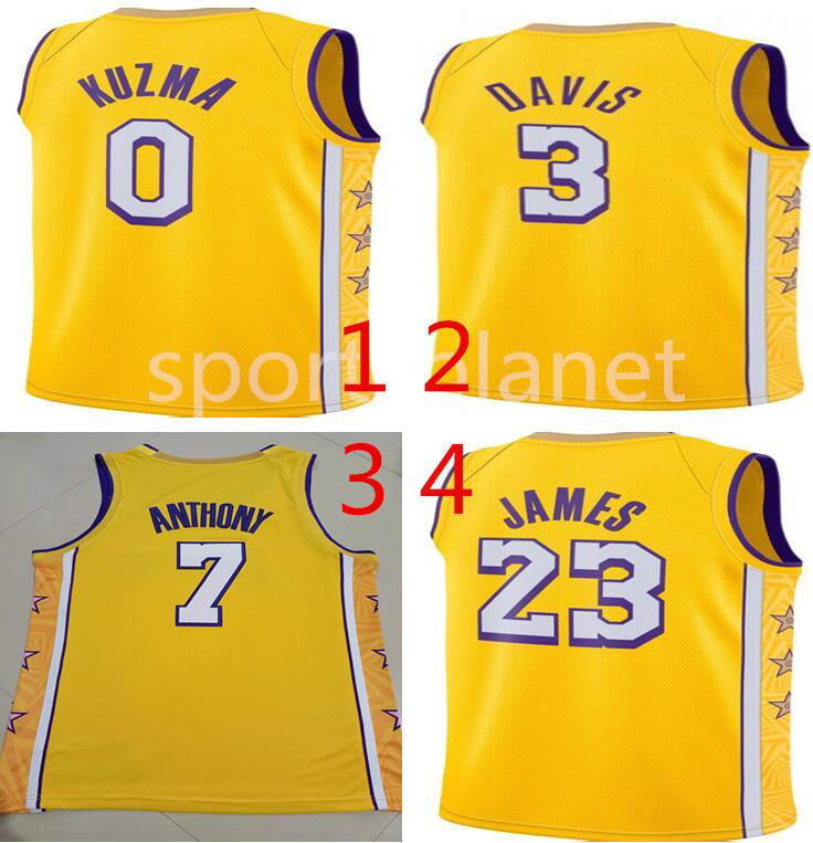 NBA_ 'NBA'2021-2022 Man 75th City''nba''Jerseys 23 James 6 Lebron Russell 0  Westbrook Carmelo 7 Anthony 3 Davis Jersey TOP Stitched 8 24 Purple Yellow  White Black Bryant 